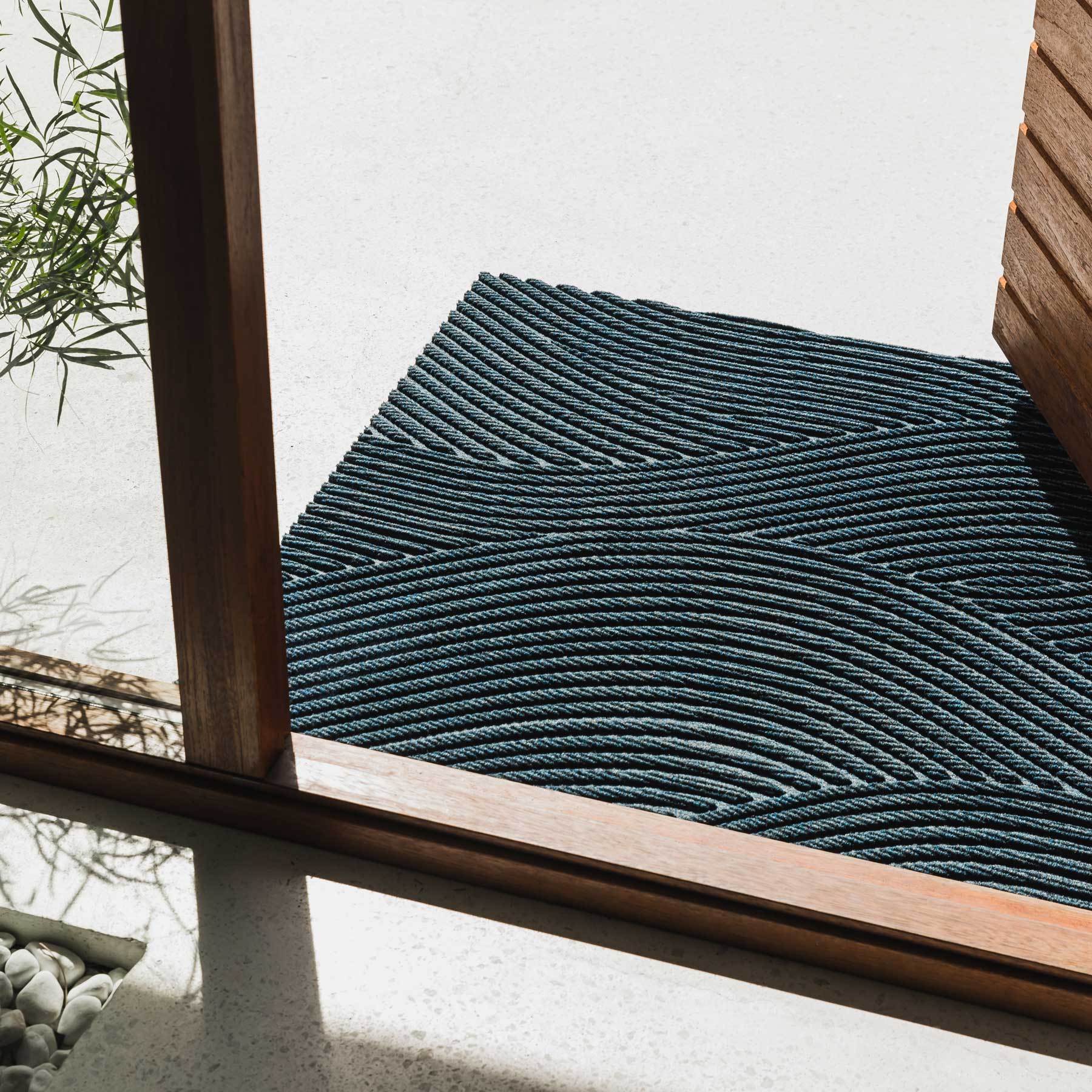 Wohnmatte 85x130 Sjø blau