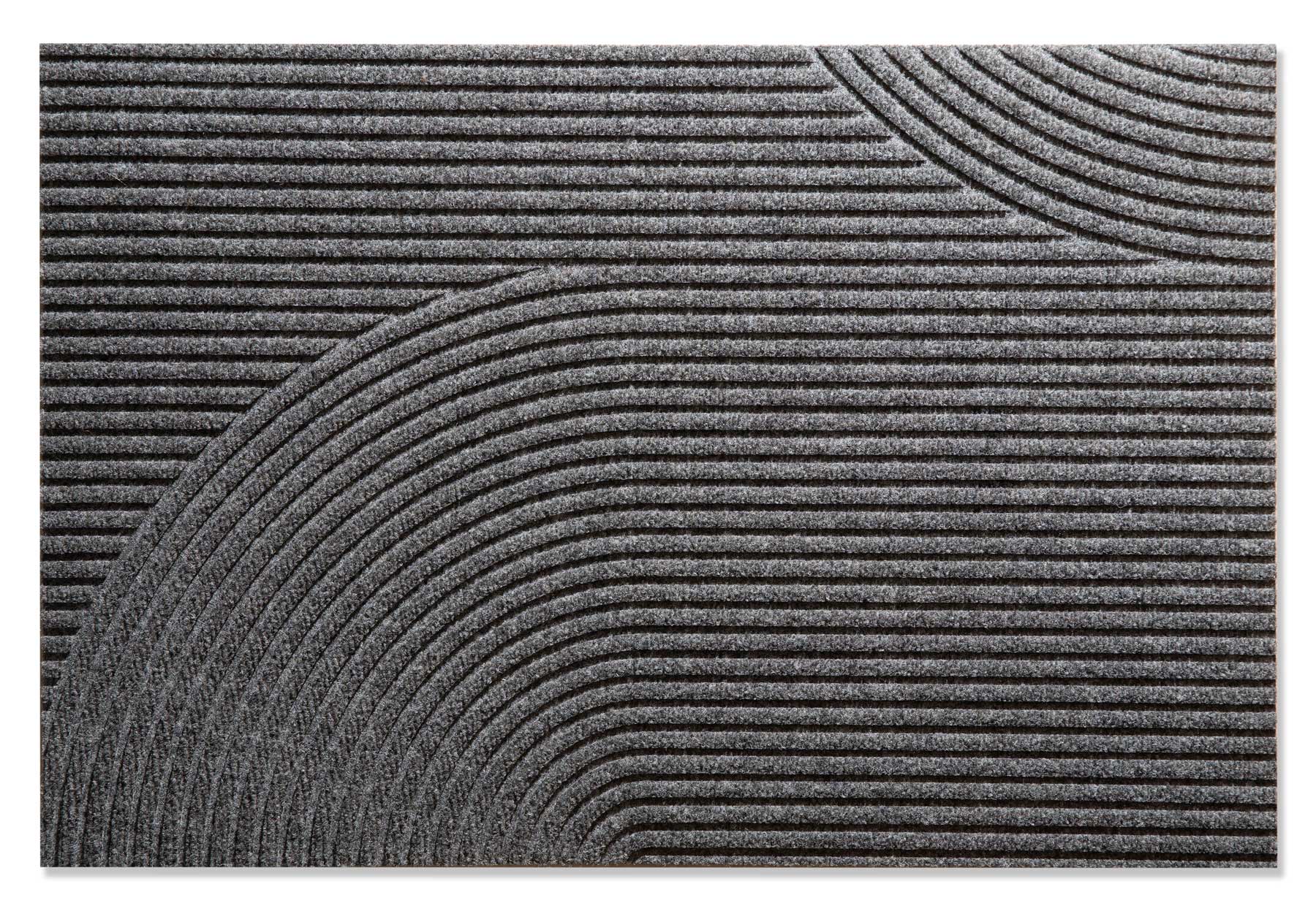 Fußmatte 60 x 90 cm Stein grau randlos