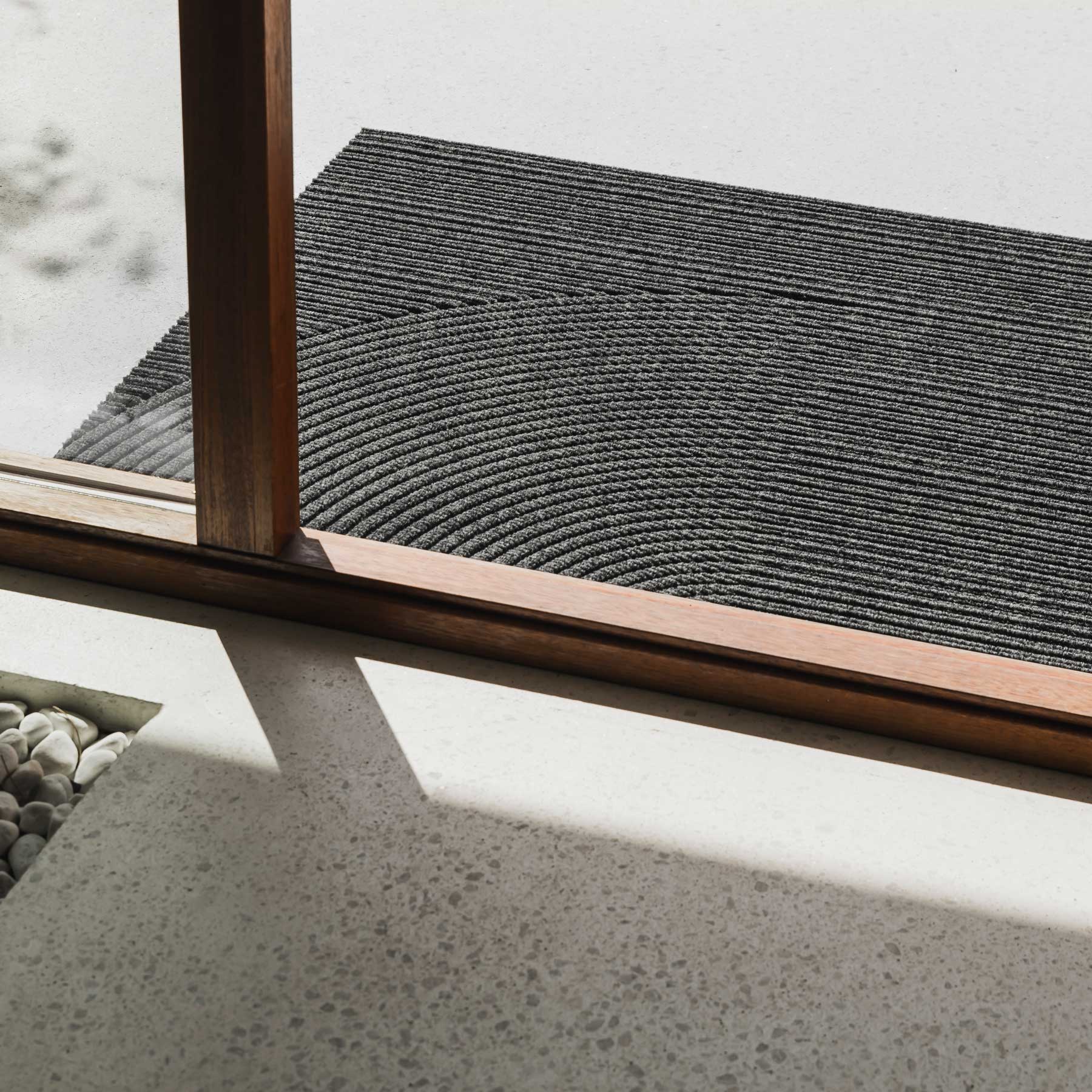 Wohnmatte 85x130 Stein grau