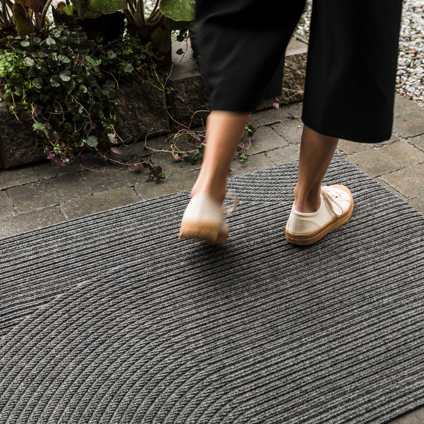 Wohnmatte 85x130 Stein grau