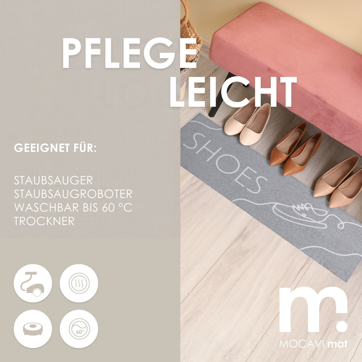 Fußmatte pflegeleicht und waschbar EB211