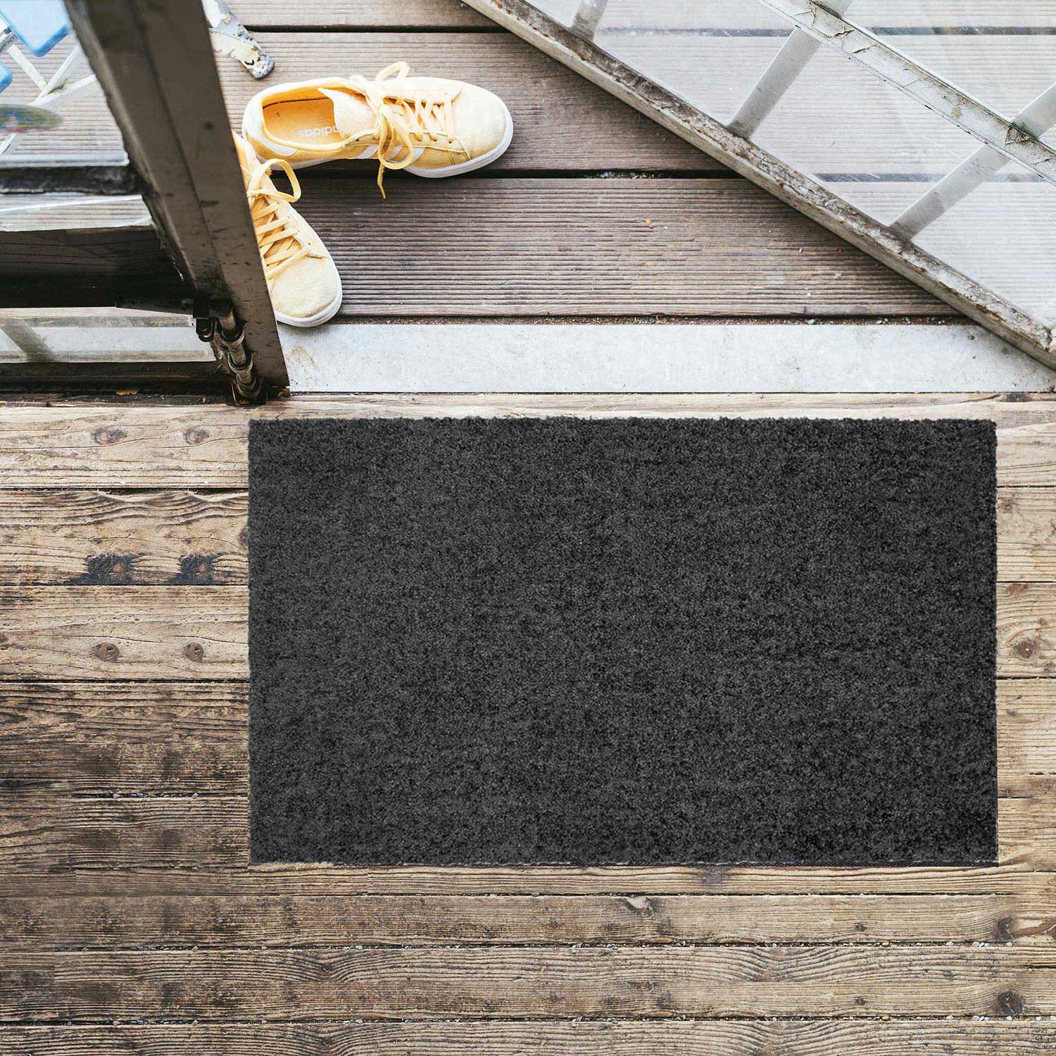 Sauberlaufmatte innen und außen anthrazit uni