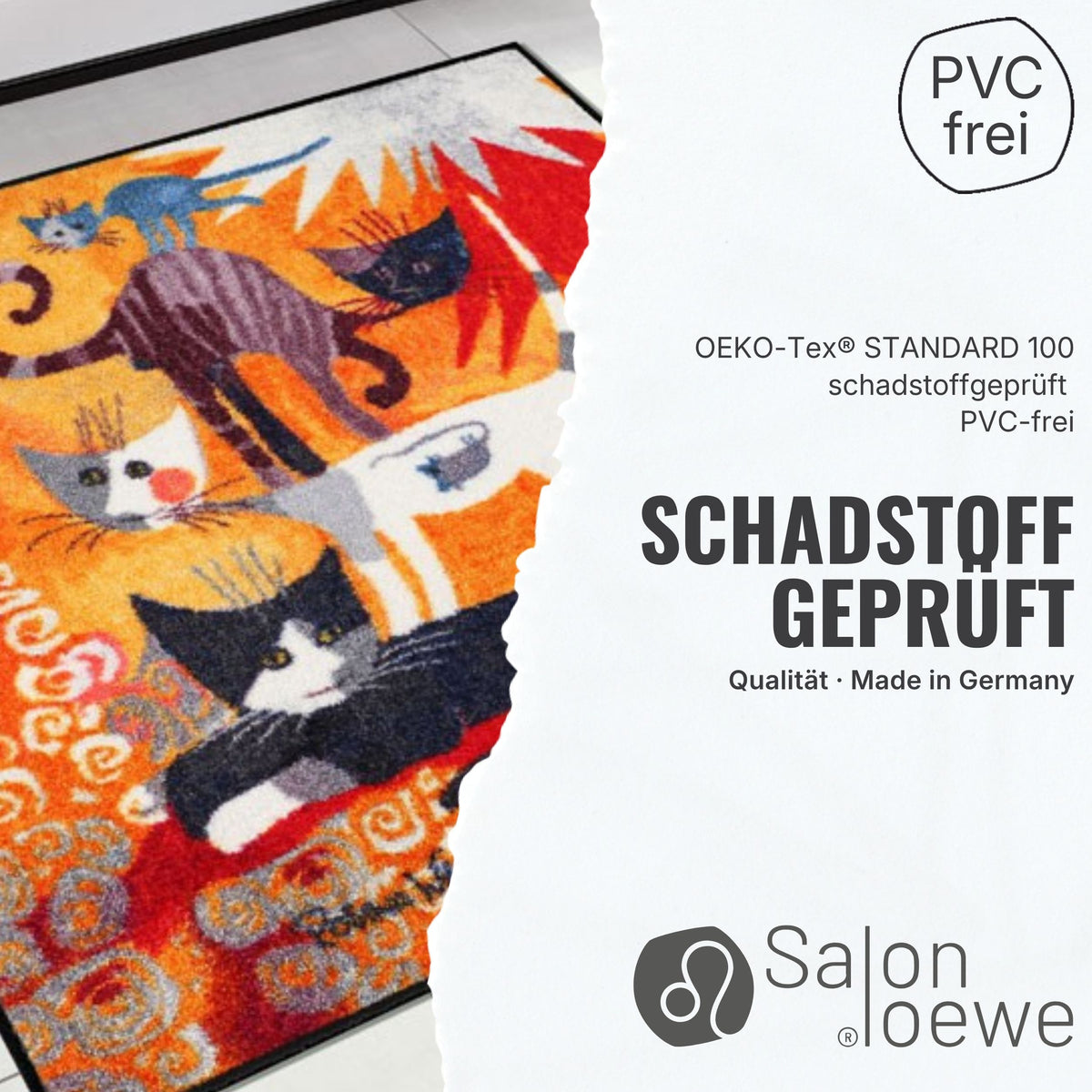 Schadstoffgeprüfte Öko-Tex Fussmatte Rosina Wachtmeister EB207