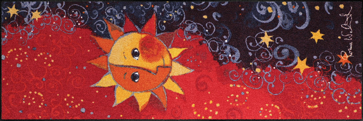 Rosina Wachtmeister Motiv Sonne Sole remake Läufer rot