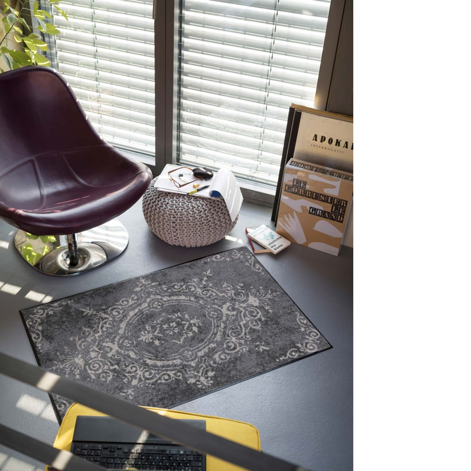 Fußmatte 75x120 Amira grey grau