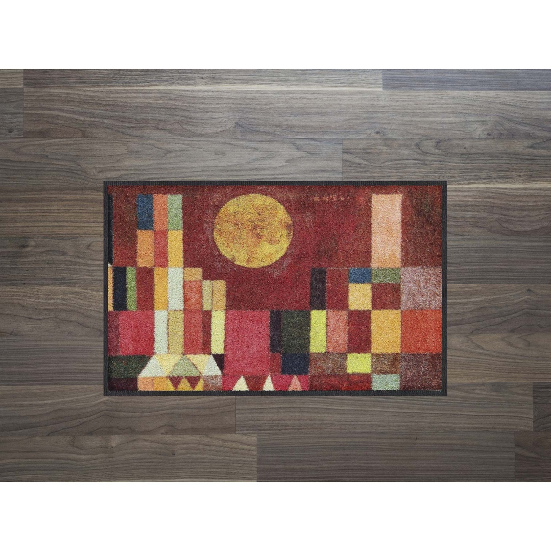 Fußmatte 50x75 Castle and Sun rot