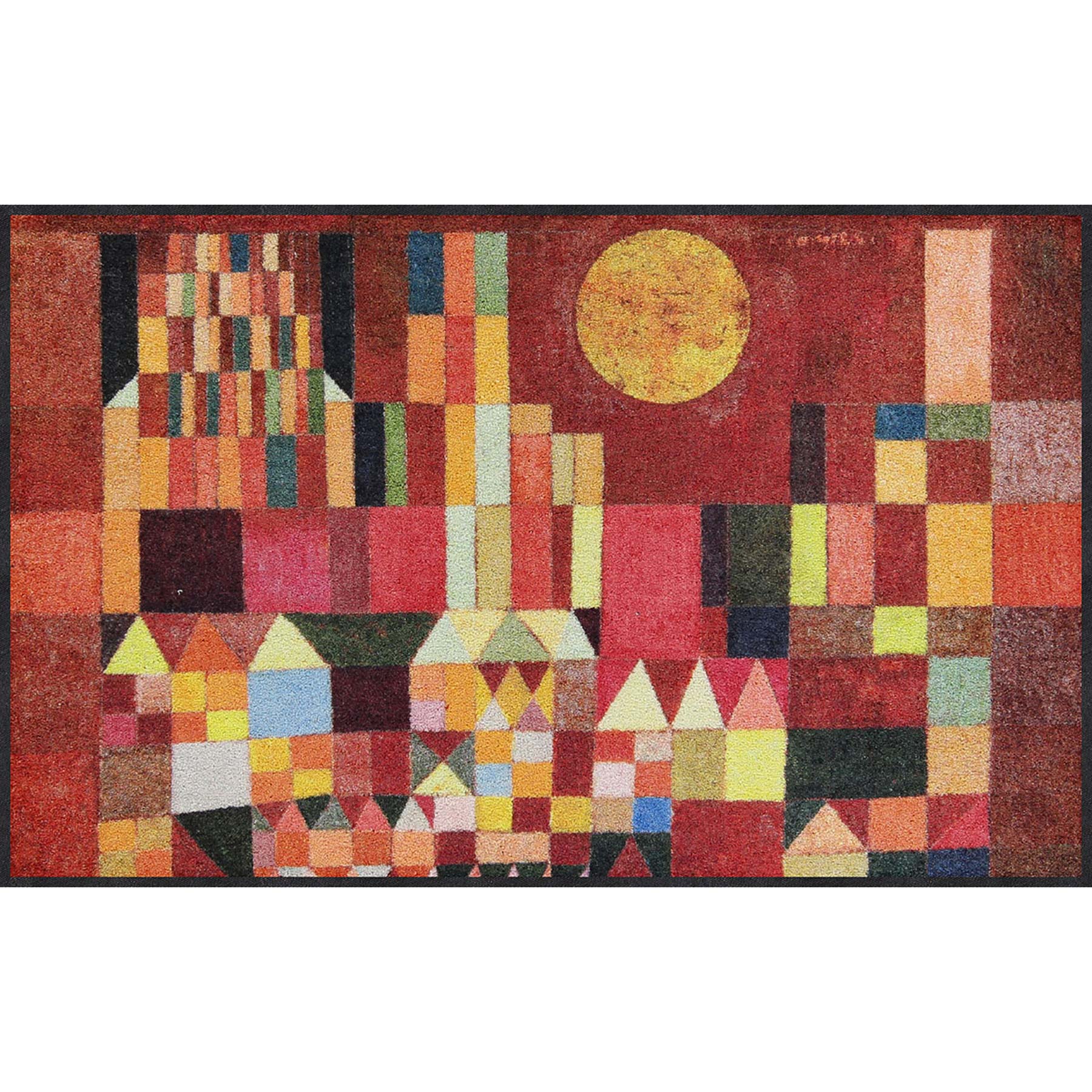 Fußmatte 75x120 Castle and Sun rot