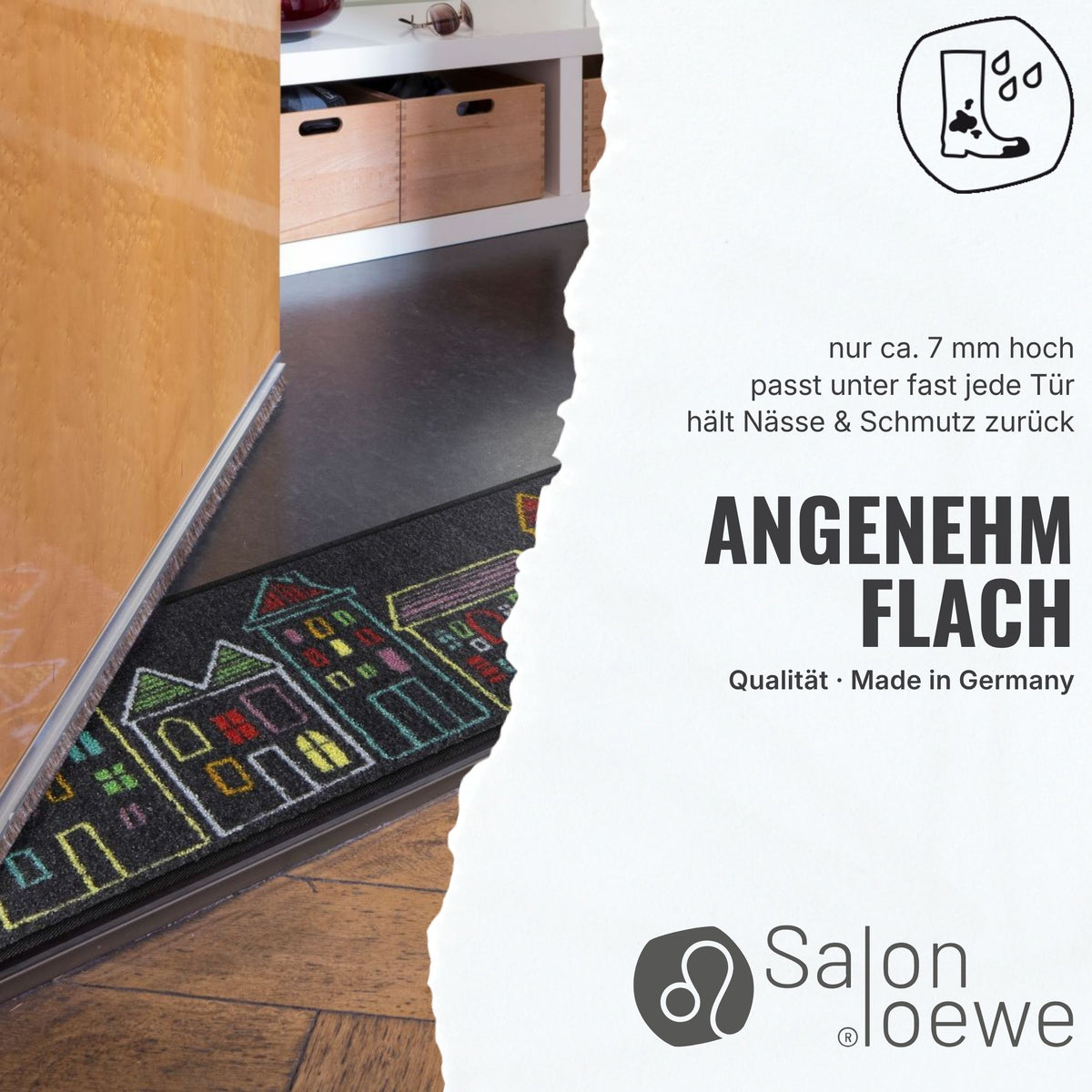 Flache Fußmatten Läufer Schuhparkplätze EB203