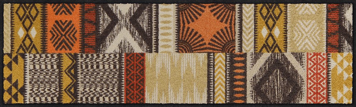 Läufer klein 30x100 Ethno Patch braun