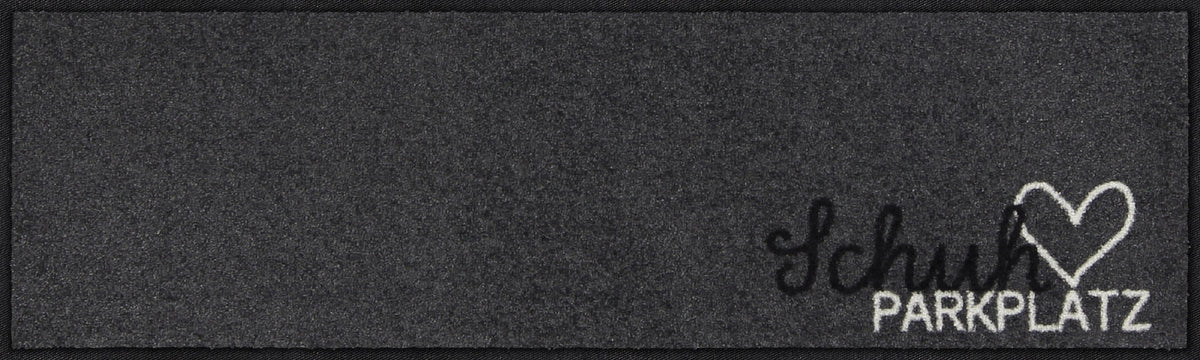 Läufer klein 30x100 Schuhparkplatz pur silber anthrazit