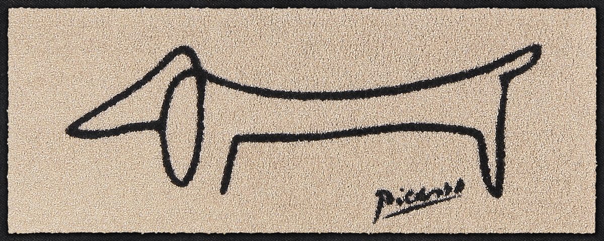 Fußabtreter klein 30x75 Picassos Dackel