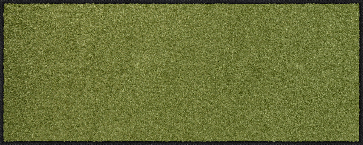 Läufer klein 40x100 Uni Salbei grün