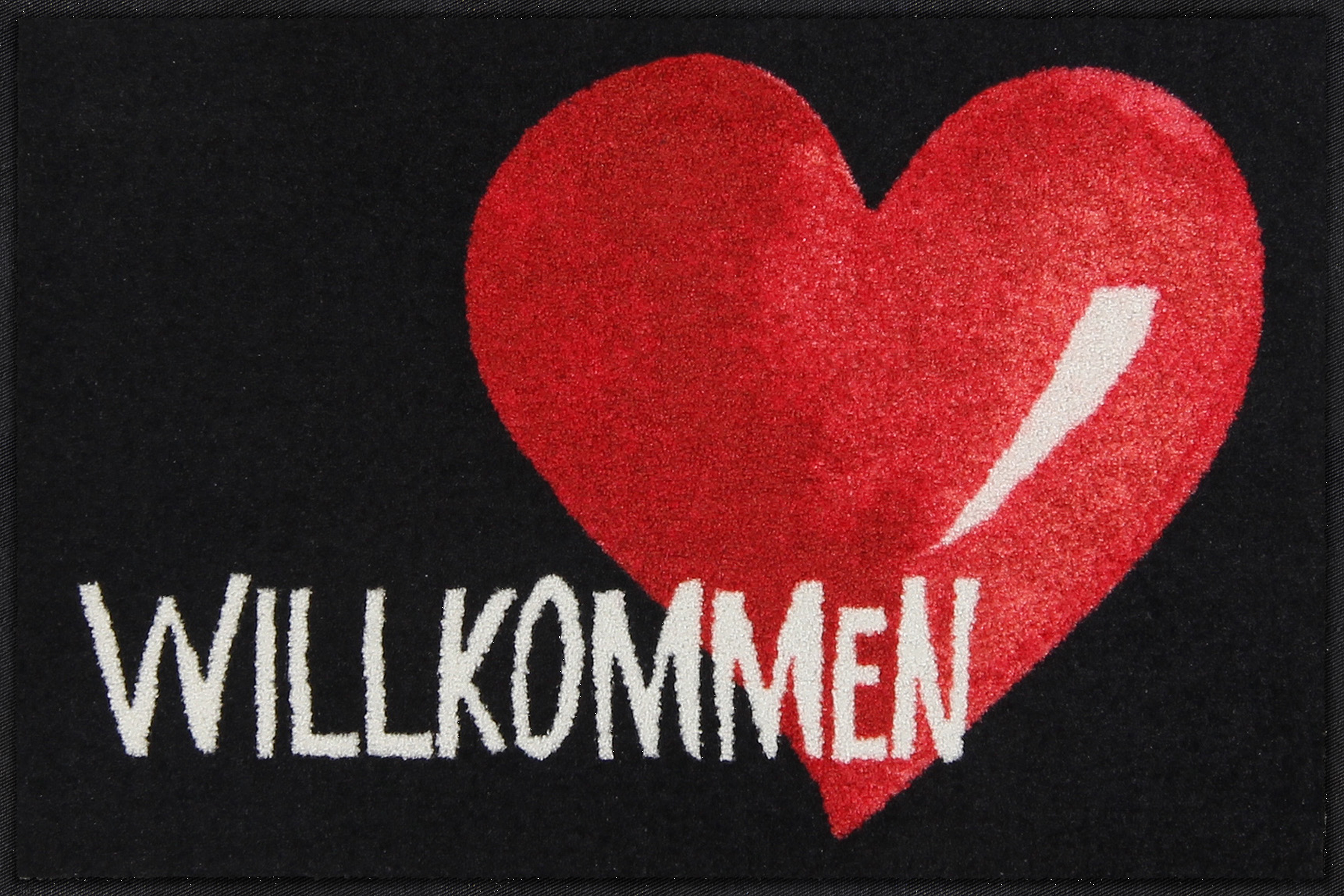 Fußmatte 50x75 Großherzig schwarz