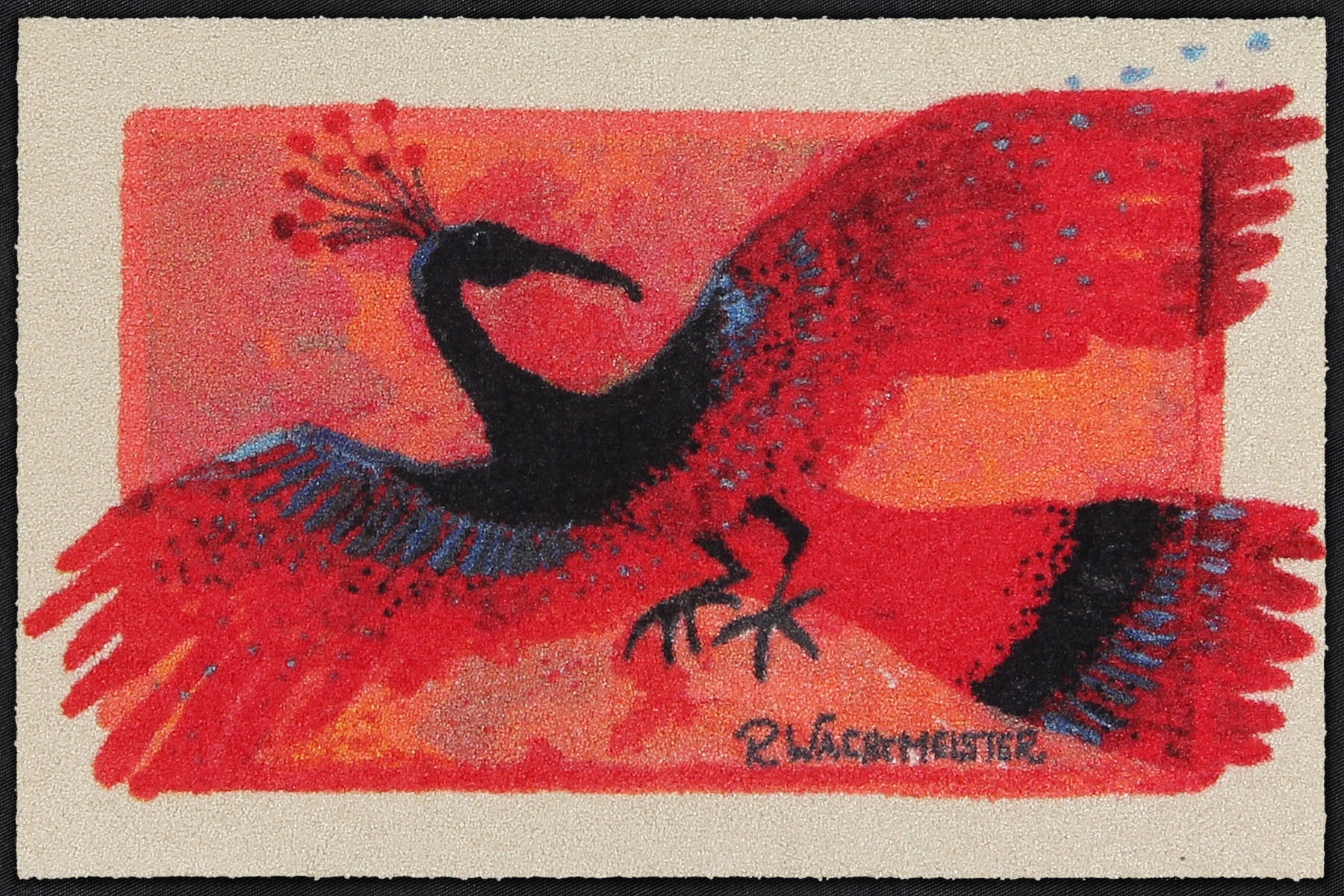 Fußmatte 50 x 75 cm Rosina Wachtmeister La Fenice rot