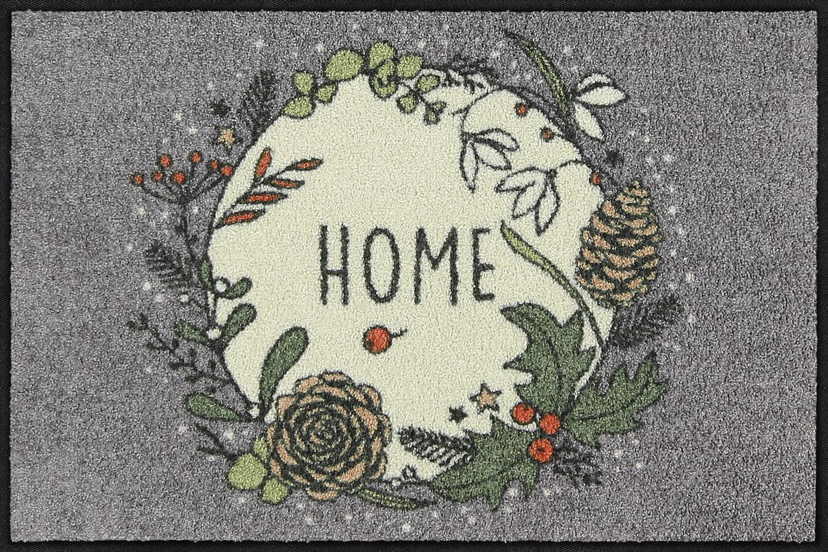 Fußmatte 50x75 Winter Home grey braun
