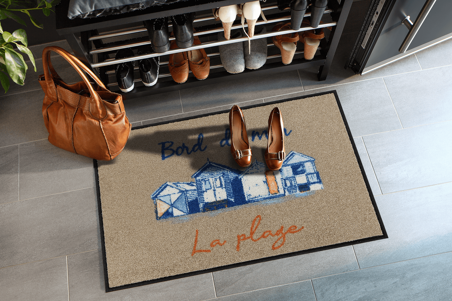 Fußmatte 50x75 Bord de Mer blau