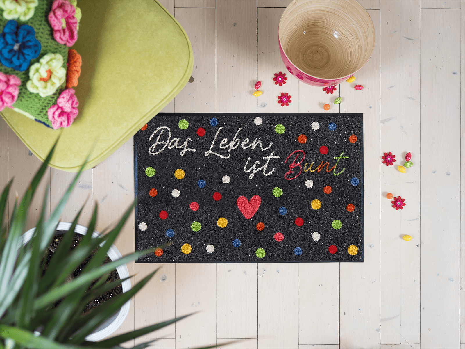 Fußmatte 50x75 Buntes Leben