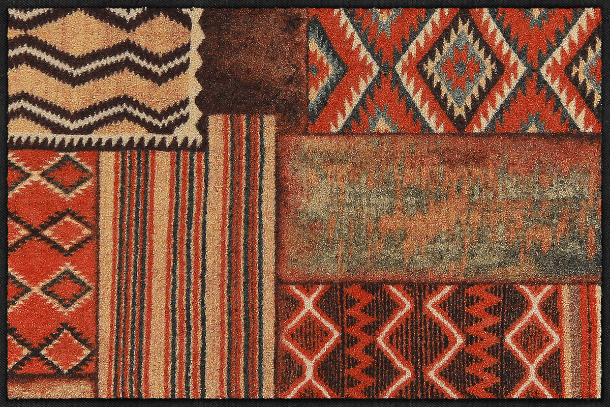 Fußmatte 50 x 75 cm Native Pattern orange