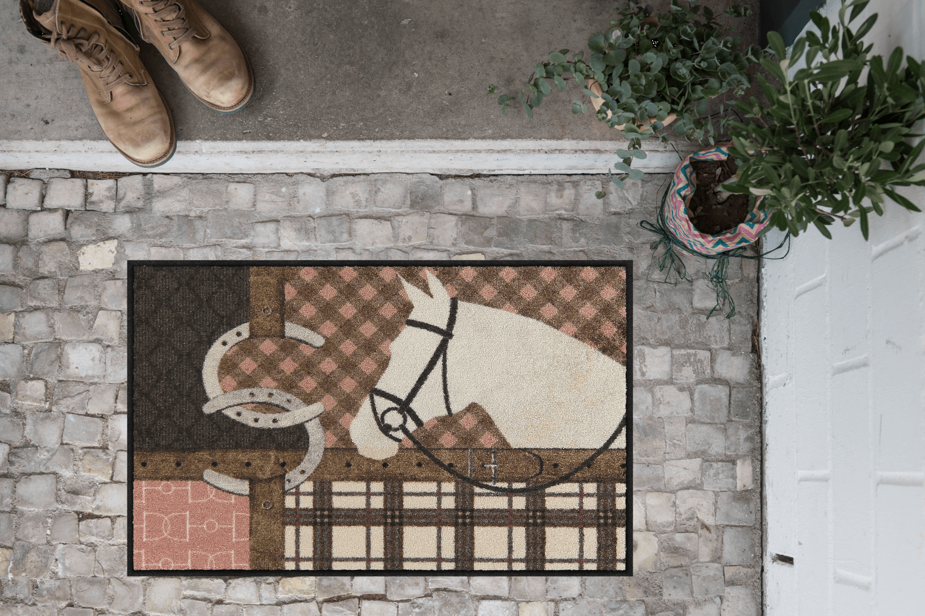 Fußmatte 50x75 Royal Stable braun