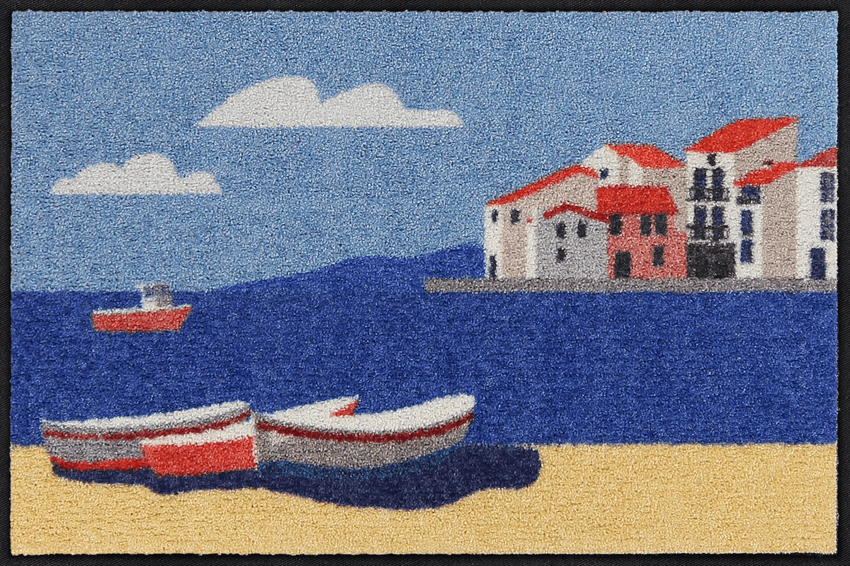 Fußmatte 50x75 Seaside Pradise blau