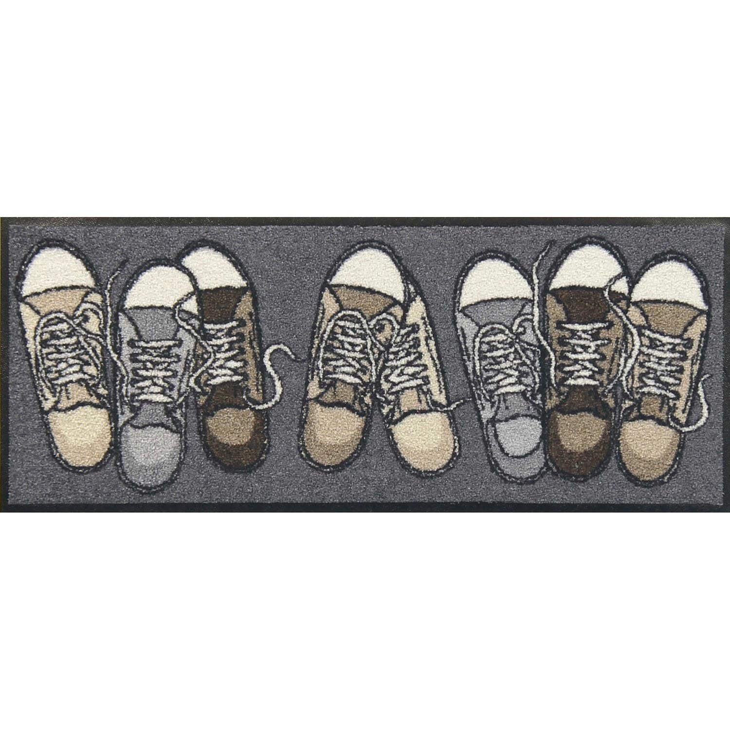 Fußabtreter klein 30x75 Sneakers grau