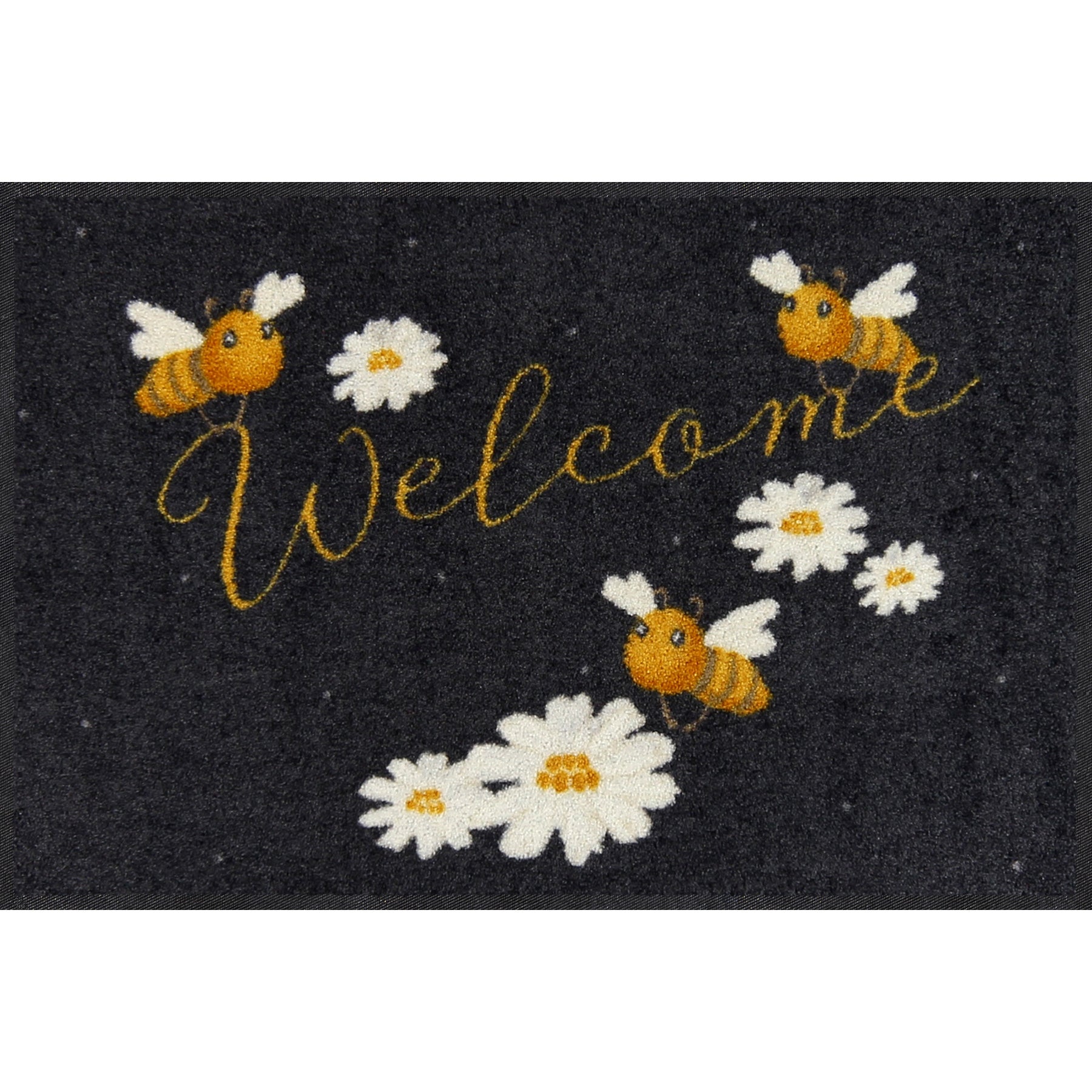 Fußmatte 50x75 Welcome Bees anthrazit