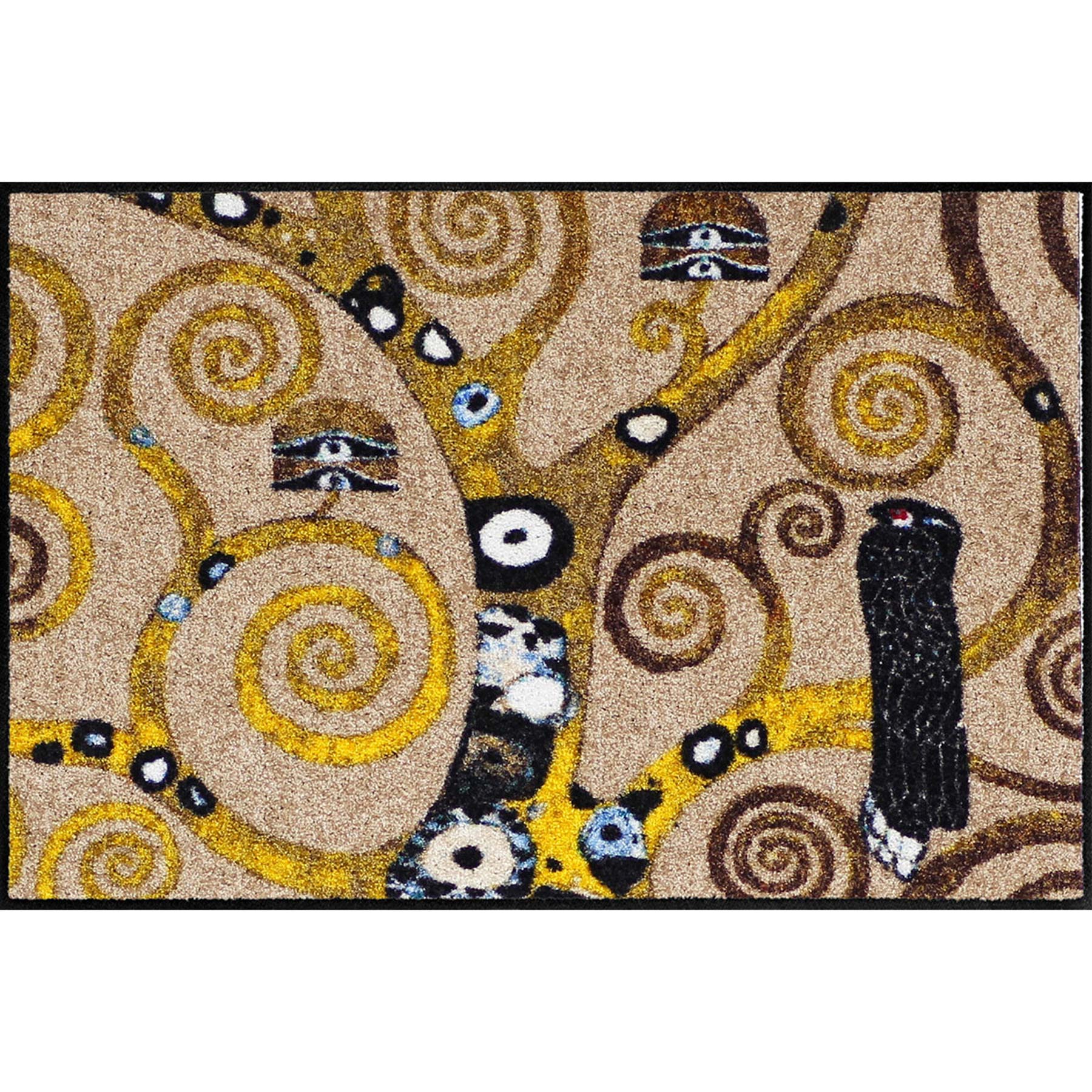 Fußmatte 50x75 Klimt Lebensbaum beige