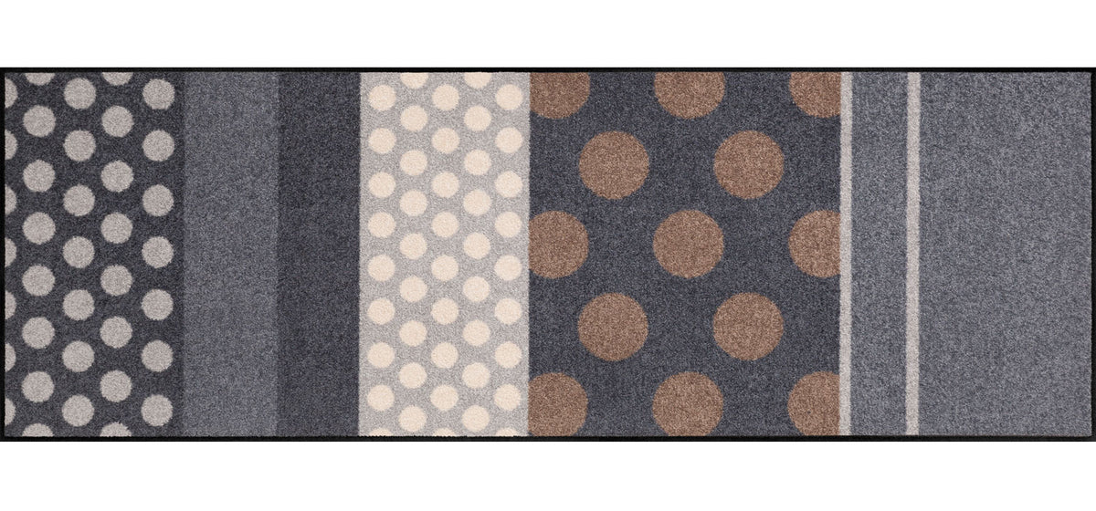 Teppichläufer 60x180 Glamour Dots Grau grau