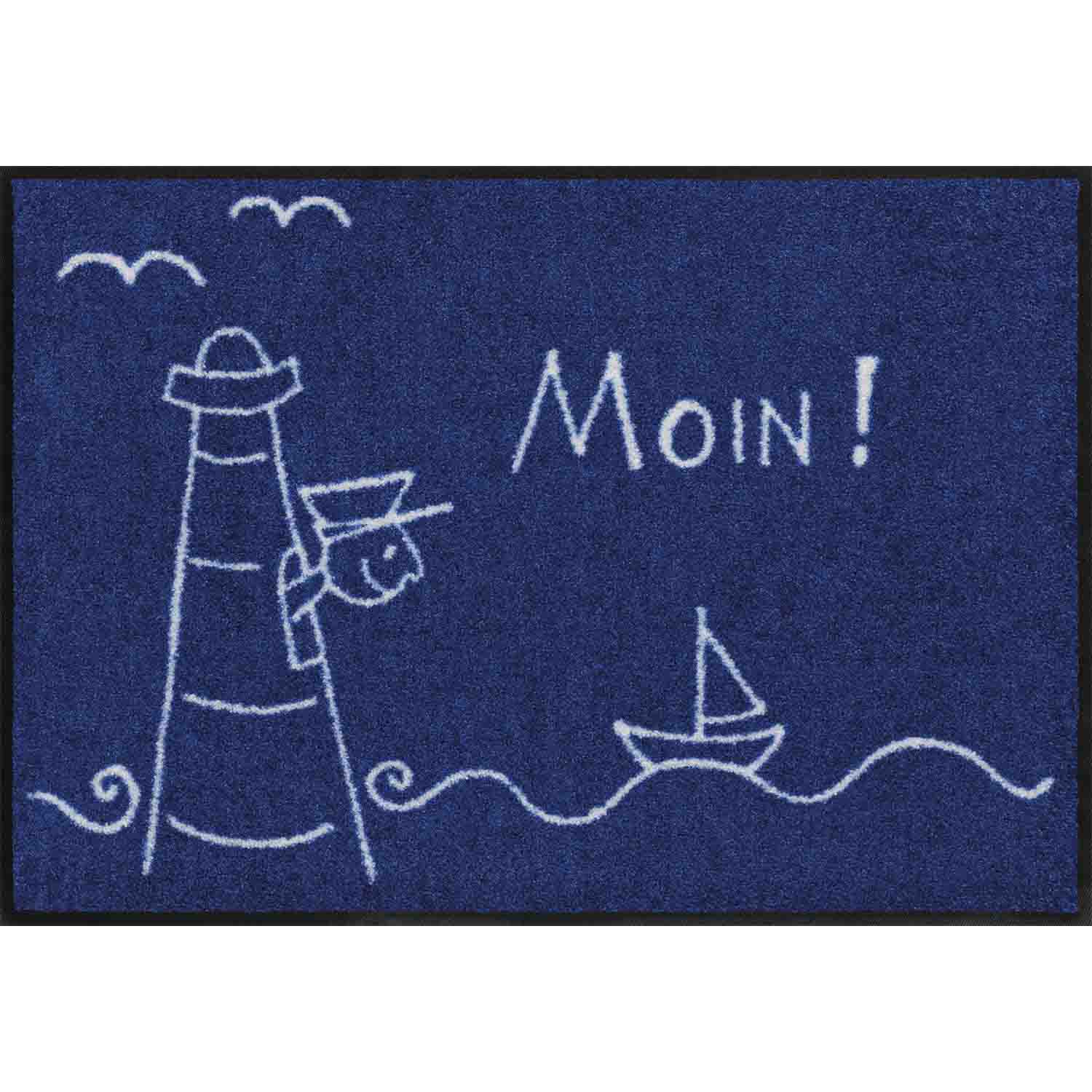 Fußmatte 50x75 Lighthouse blau