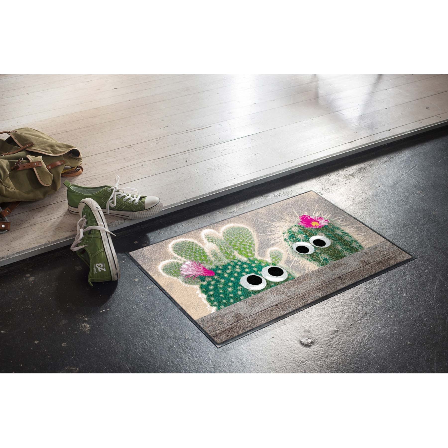 Fußmatte 50x75 Kaktus Freunde grün