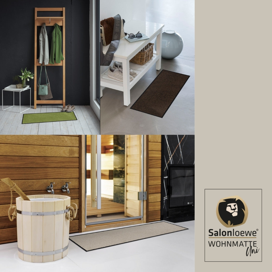 Fußmatte 75x120 Uni Sand