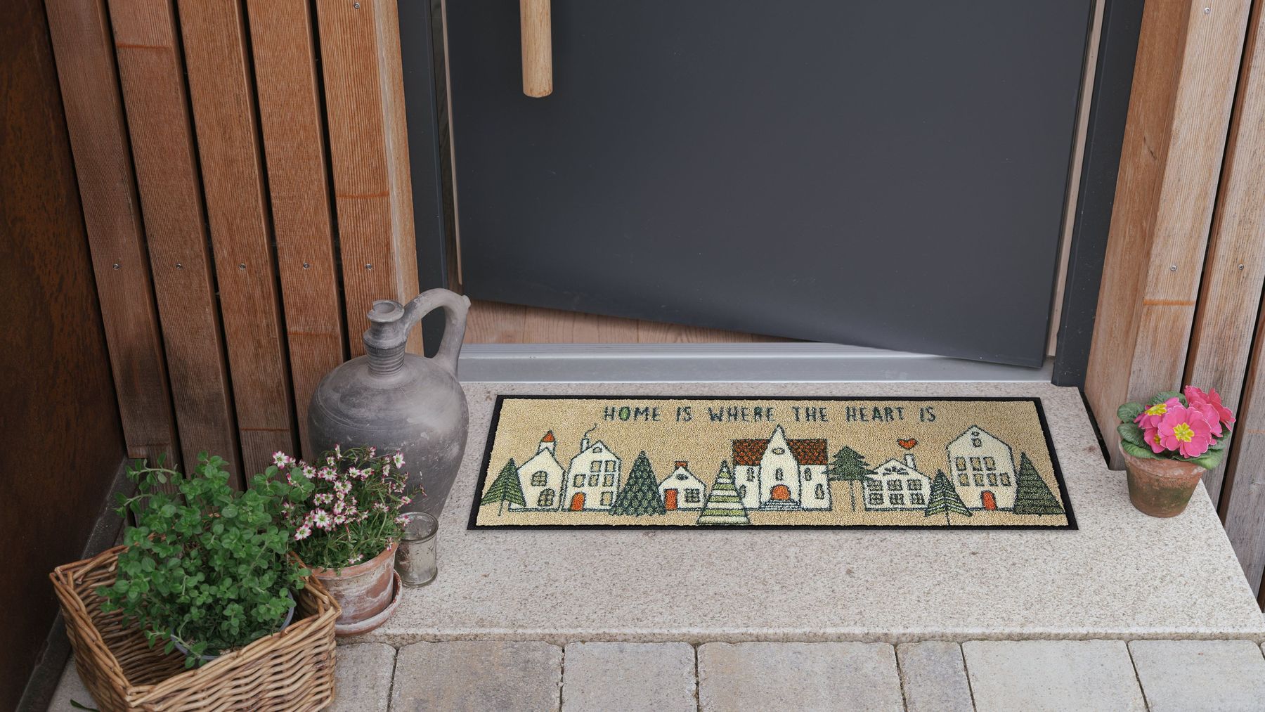 Fußabtreter klein 30x75 Forest Village rot