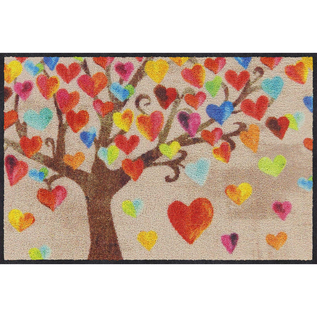 Fußmatte 50x75 Tree of Love beige