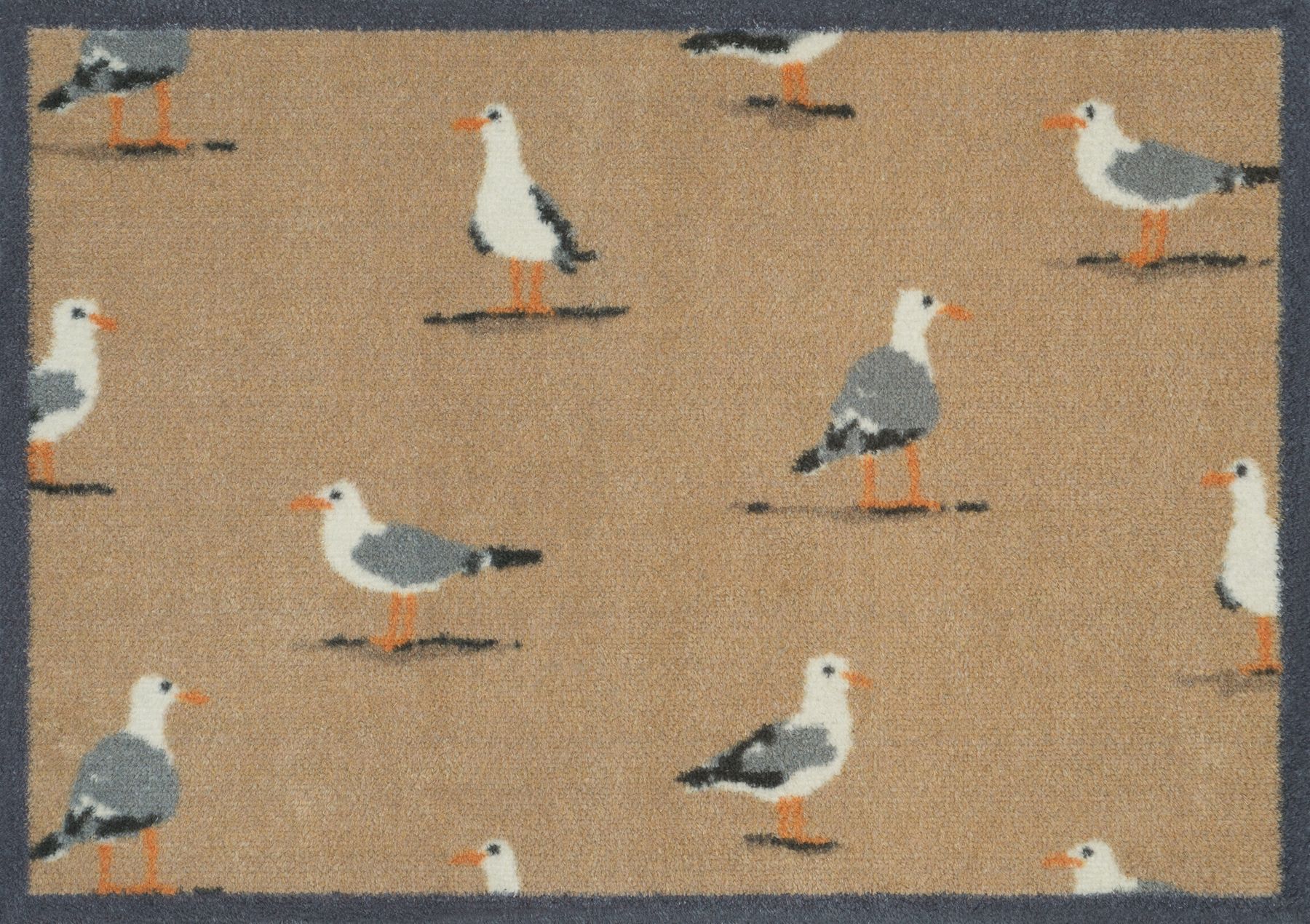 Fußmatte 60x85 Shore Birds Neutral Uni braun
