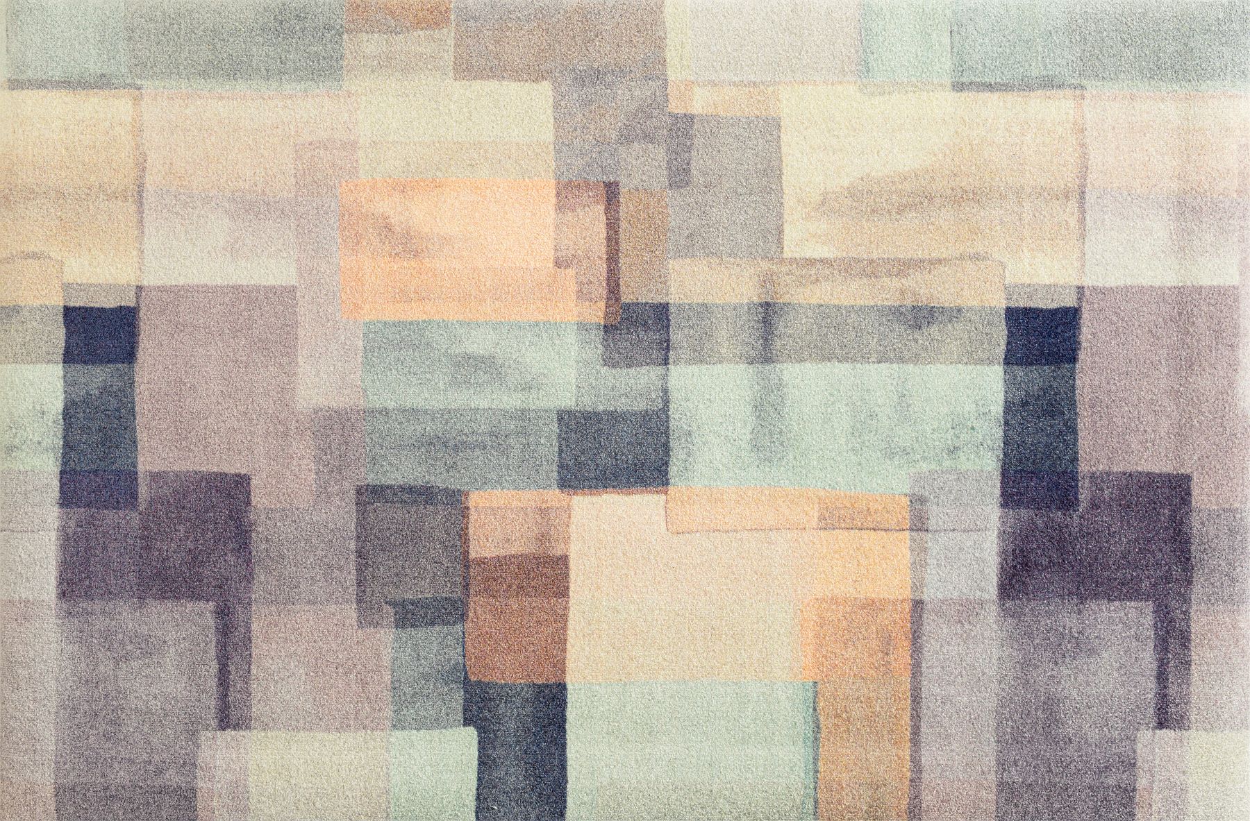 Wohnteppich 110x175 Gentle Blocks lila