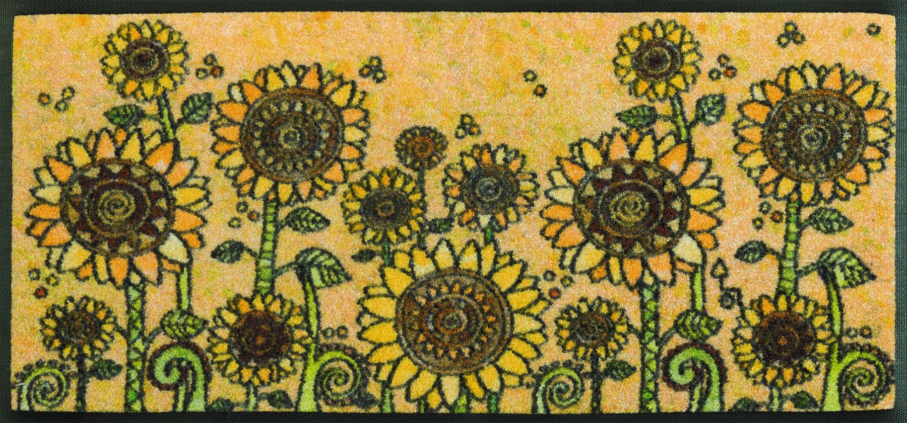 Fußabtreter klein 35x75 Sunny Field gelb