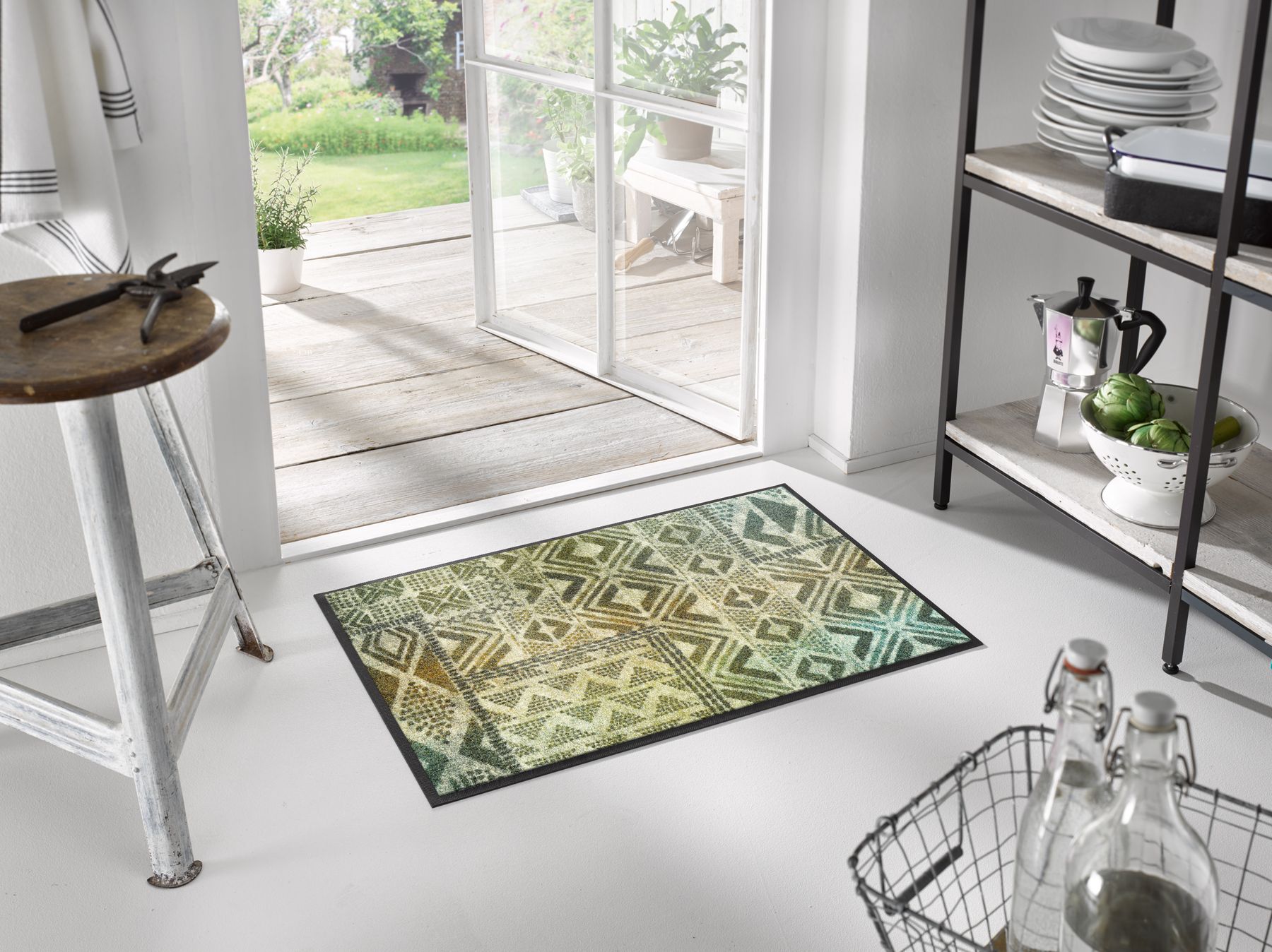 Fußmatte 50x75 Aztec Nomad grün