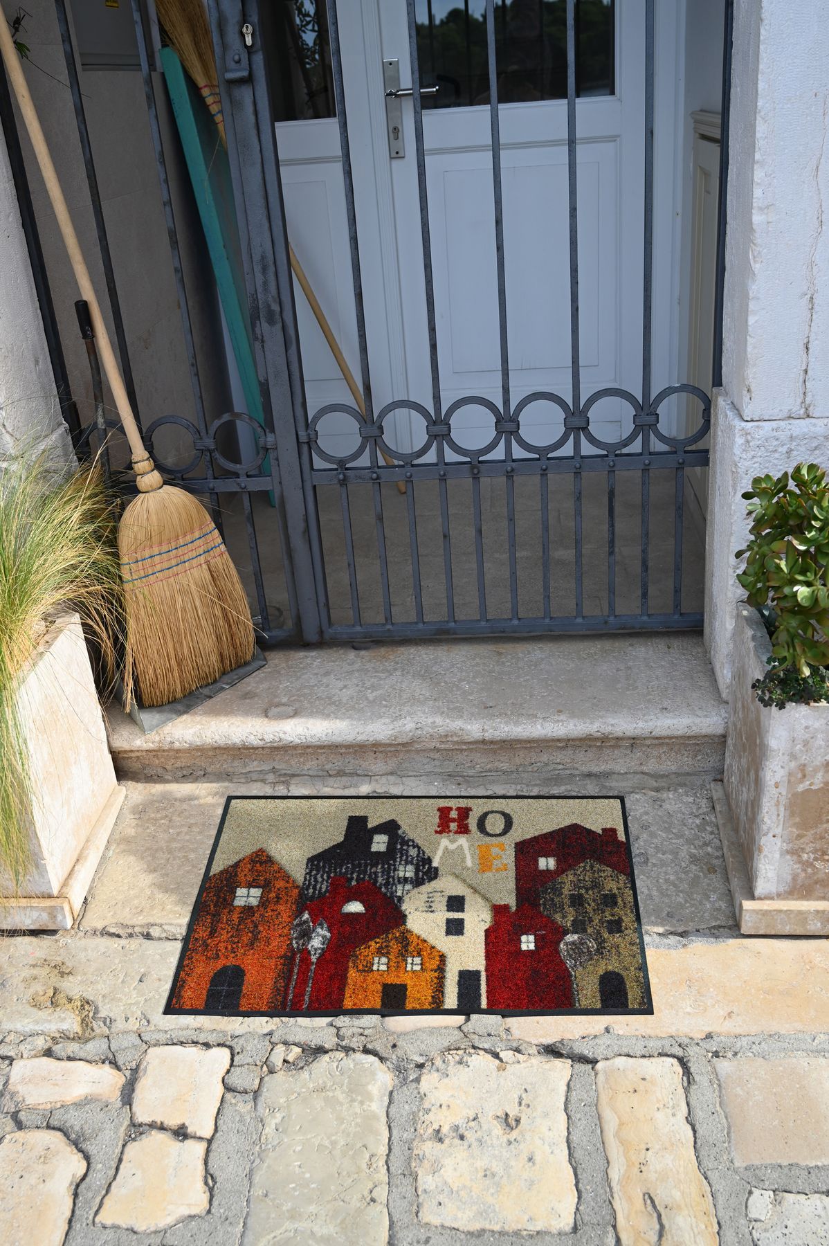 Fußmatte 50x75 Home Stories blau