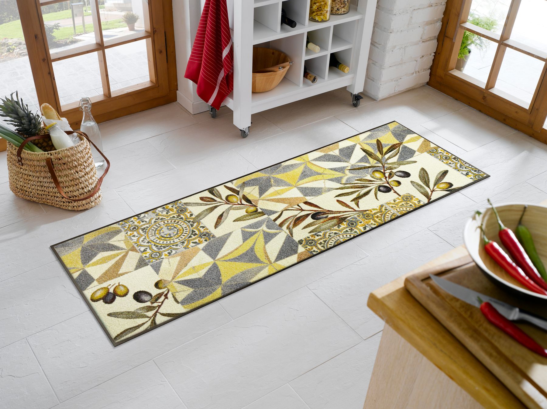Teppichläufer 60x180 Citrus Ceramics grün