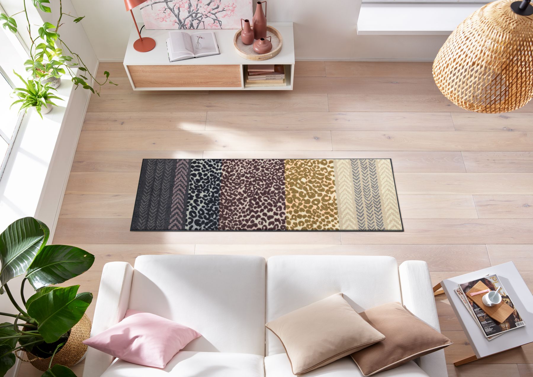 Teppichläufer 60x180 Safari Blend beige