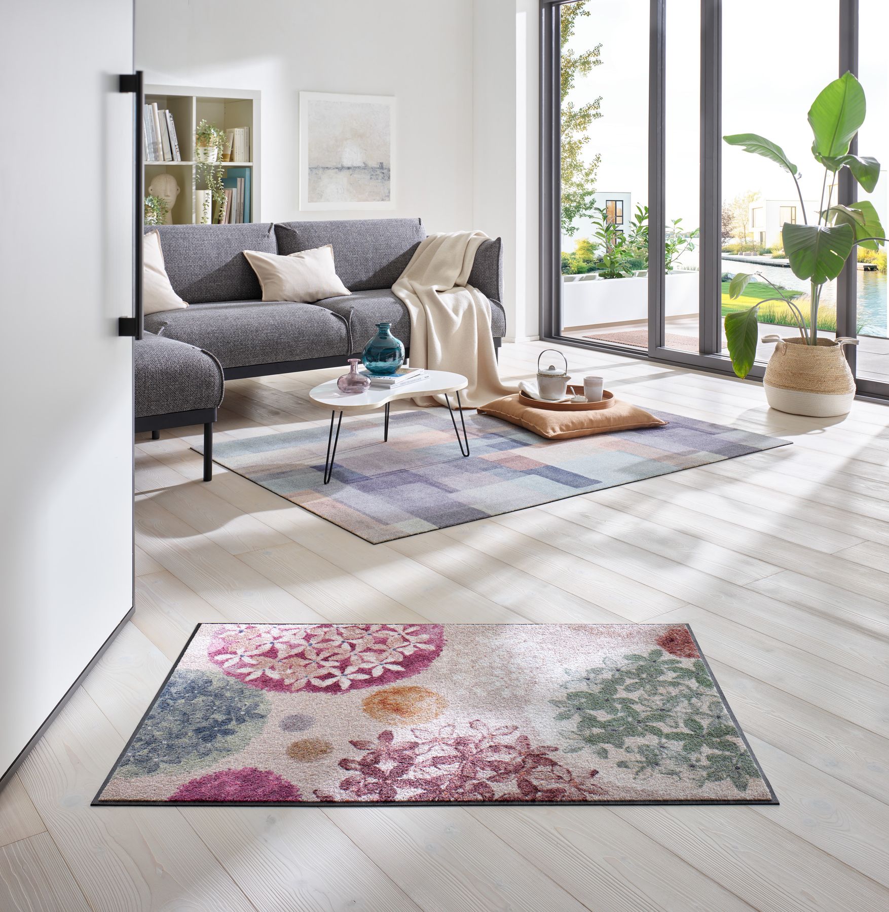 Fußmatte 75x120 Hydra Haze rosa