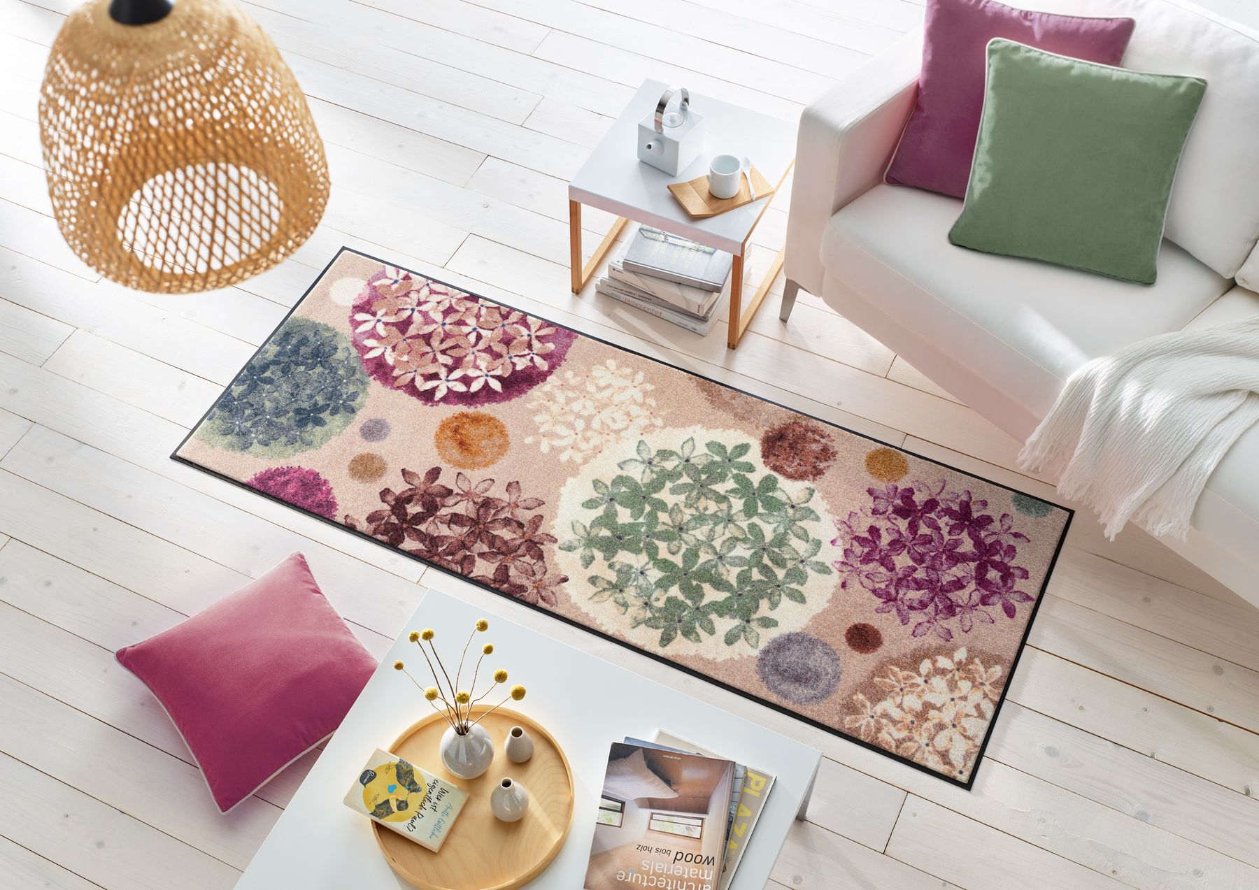 Läufer 75x190 Hydra Haze grün