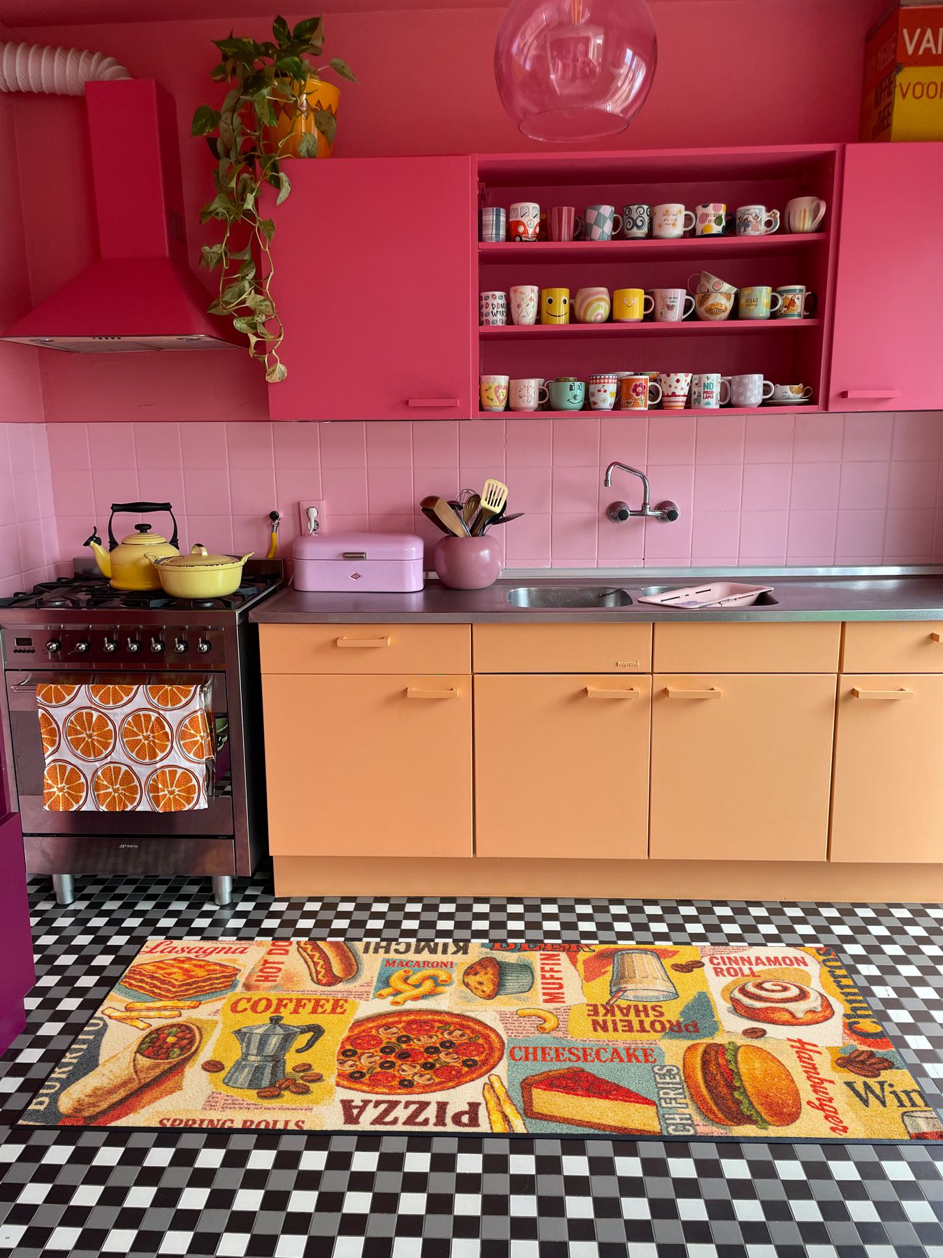 Läufer 75x190 Snack Attack grau