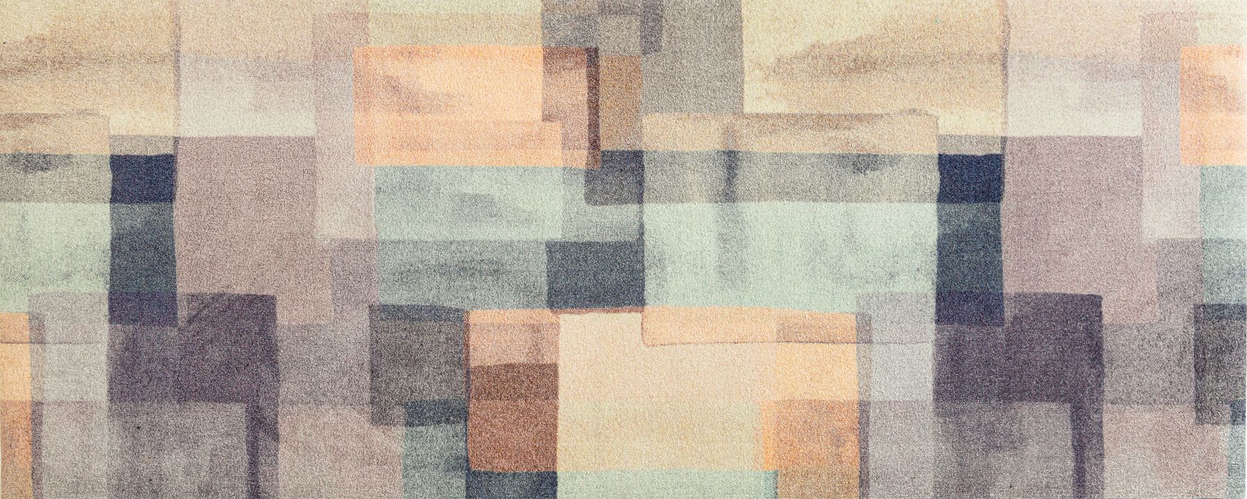 Fußmatte 80x200 Gentle Blocks gelb