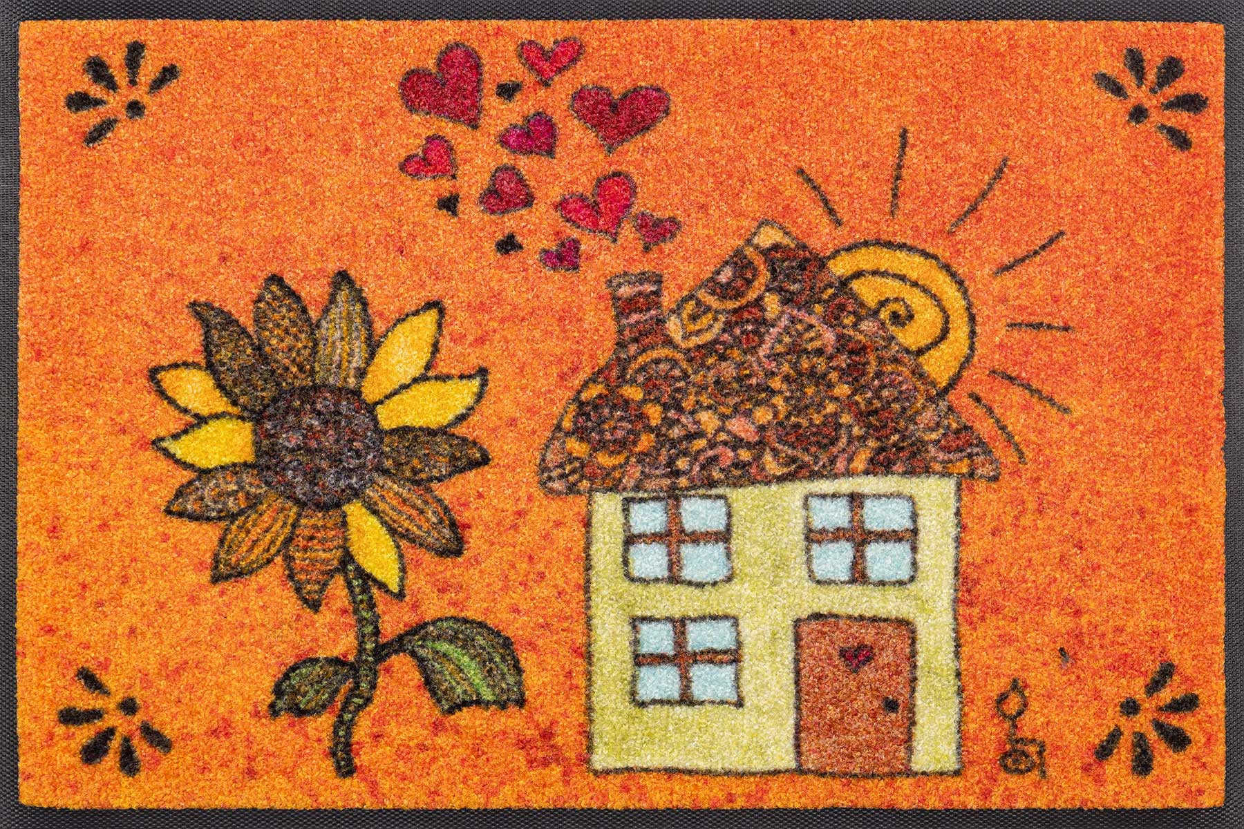 Fußmatte 40x60 Sonnenhaus orange