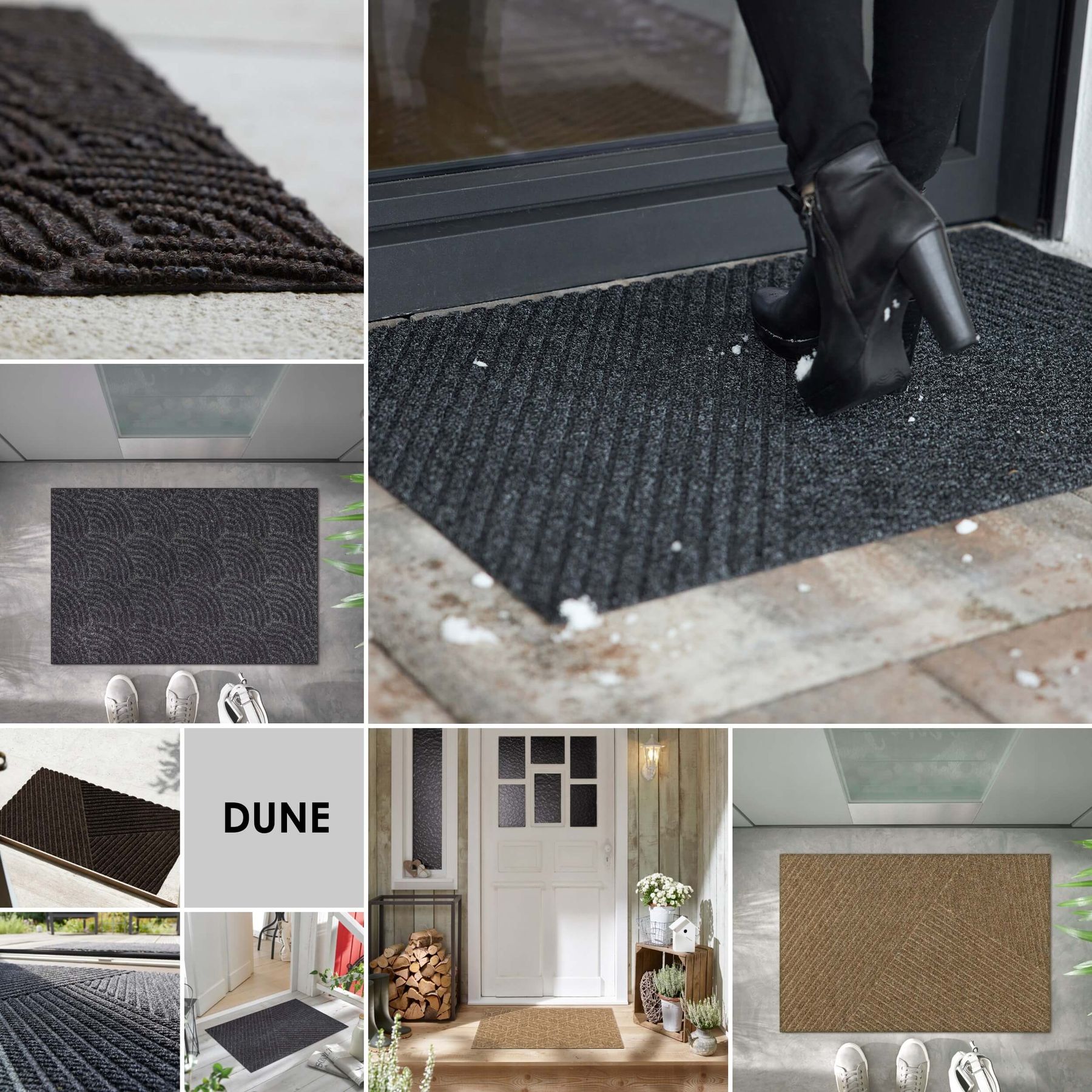 Fußmatte 45x75 Dune DUNE Waves dark grey grau