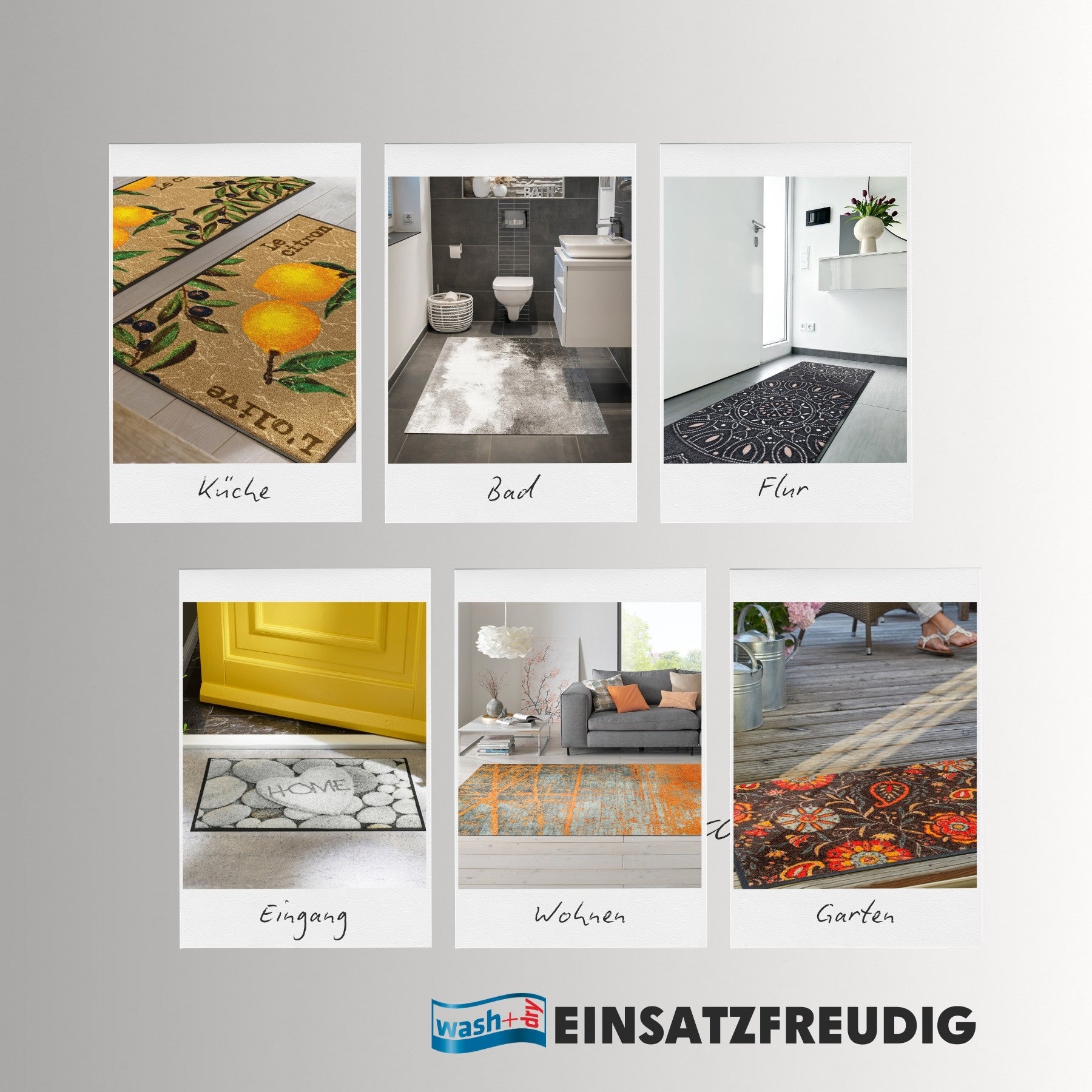 Wash+Dry Einsatzorte Matten