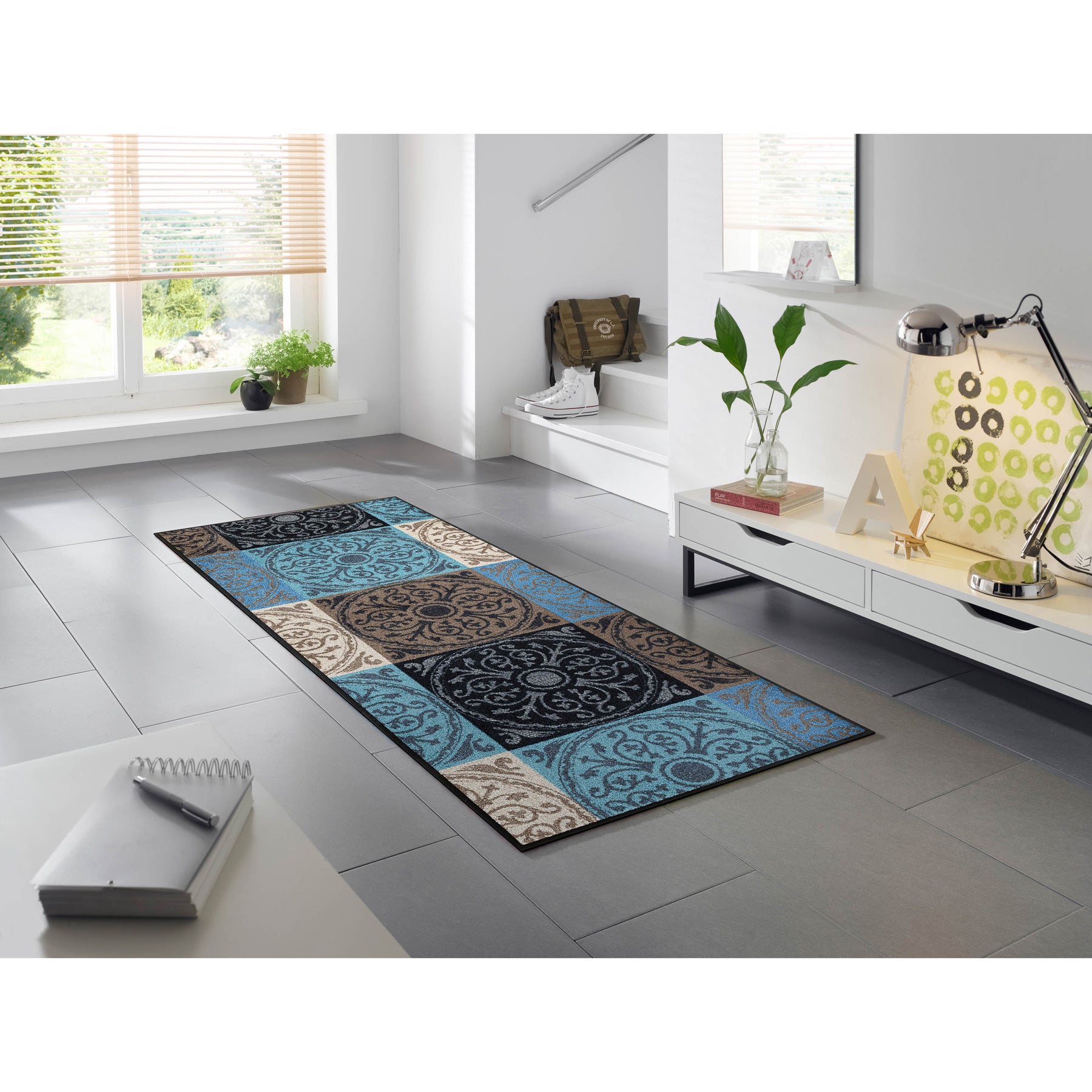 Teppichläufer 75x190 Da Capo blau
