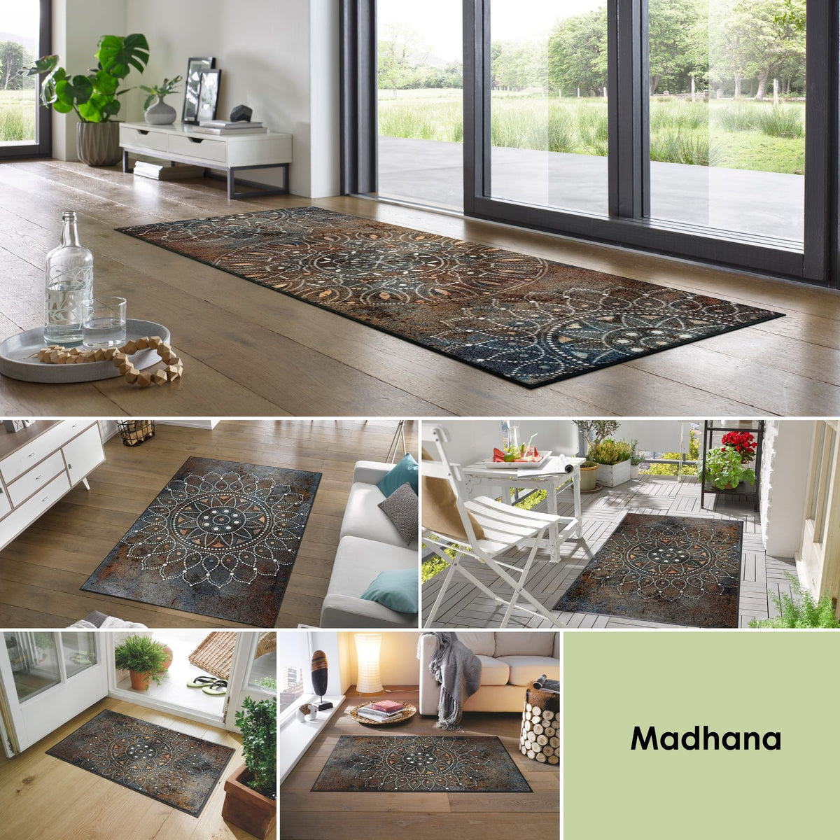 Wash+Dry Kleen Tex Madhana Fußmatte Teppich Läufer