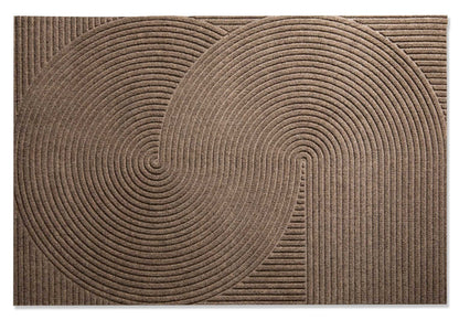 Wohnmatte 85 x 130 cm Sand sand randlos